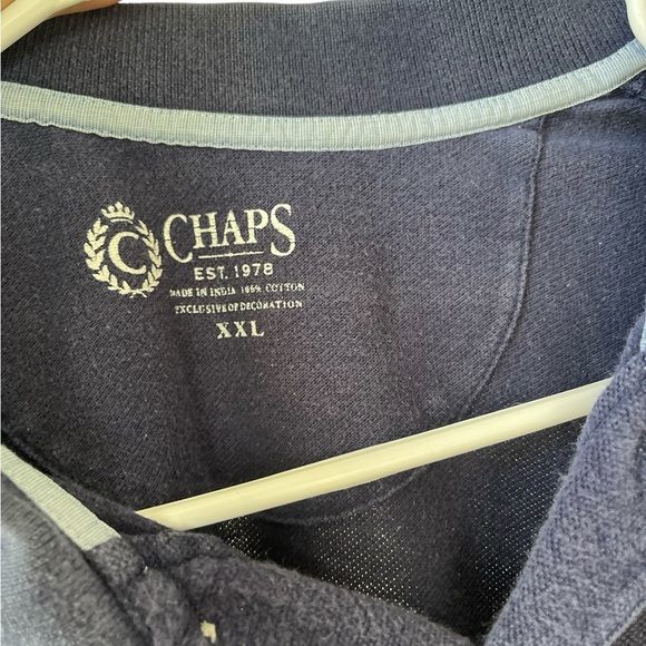 Men’s CHAPS Blue Polo Shirt Size XXL - Picture 2 of 5